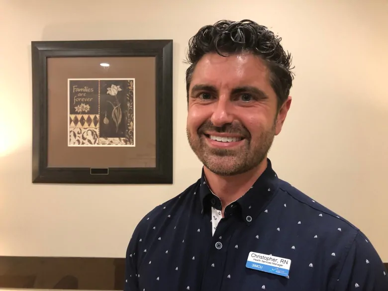 Christopher Fraser is the health services manager for the unit that hosts the family room.