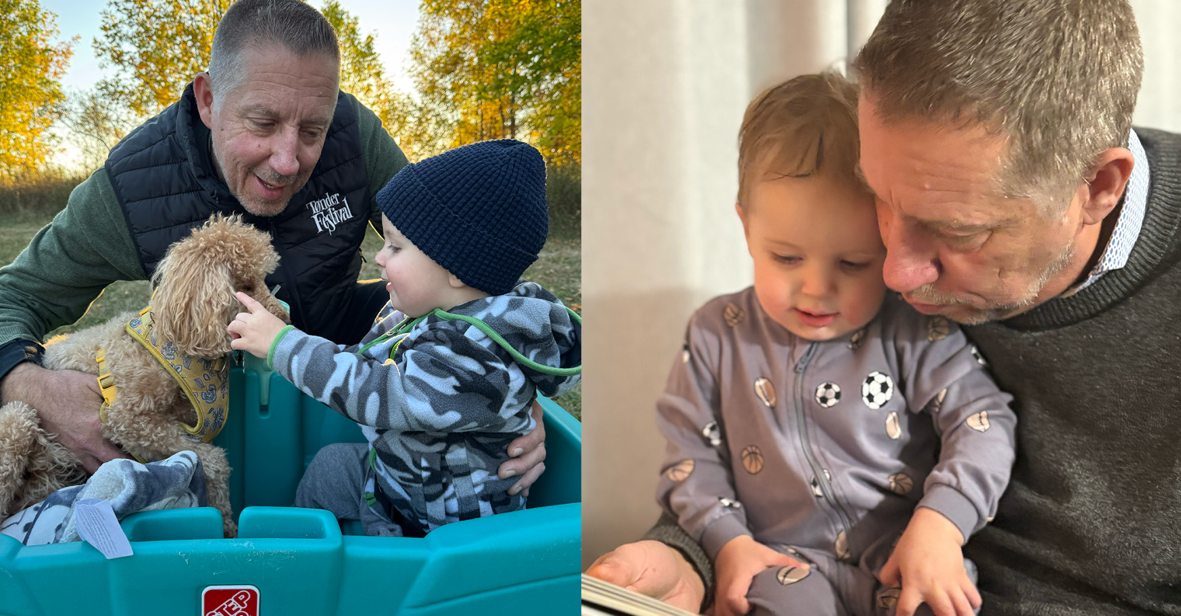 Troy with grandson