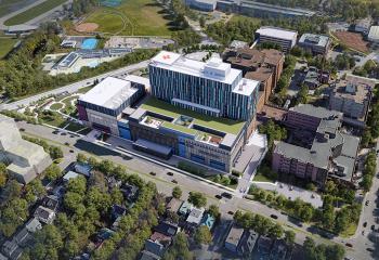 Artist rendering of the new QEII Health Sciences Centre.