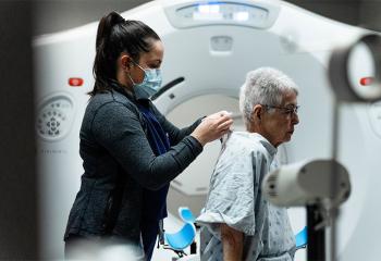Nurse, patients and the CT Simulator