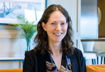 Portrait photo of Dr. Amy Trottier, QEII blood cancer researcher.