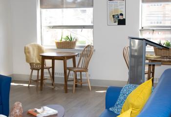 Pictured: The QEII's new Sunshine Room, opened in Spring 2025, is a donor-funded space offering free services tailored to QEII cancer patients