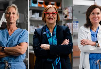 Collage featuring Dr. Neumann, Dr. Darling and Dr. Scott