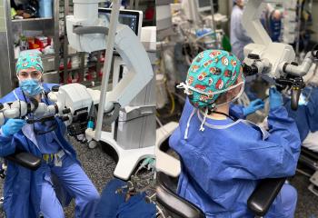 Dr. Hannah Brennan uses a CO2 laser at the QEII 