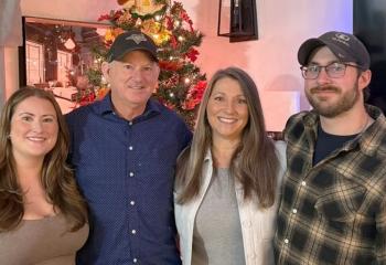 Pictured (L to R): Brianna Standing, Chris Standing, Tracy Standing and Jordan Standing. 