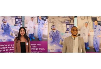 Photos of two students who received  QEII Foundation Diversity in Health Care Bursary in 2021