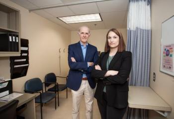 Dr. John Hanly (left) and Dr. Alexandra Legge (right)