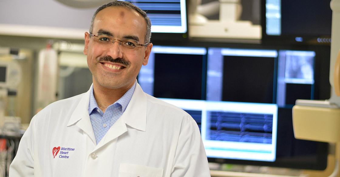 QEII cardiac electrophysiologist, Dr. Amir AbdelWahab.