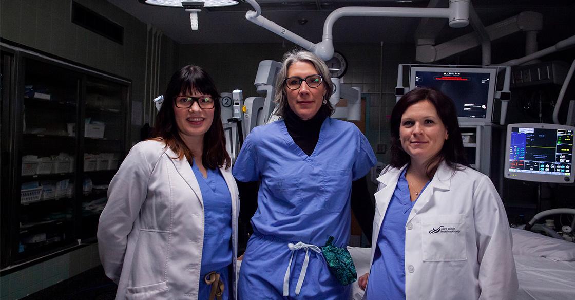 Dr. Karla Willows, Gynecologic Oncologist and Cancer Surgeon, QEII Health Sciences Centre, Dr Katharina Kieser, Chief of Gynecology-Oncology, QEII Health Sciences Centre and Dr. Stephanie Scott, Gynecologic Oncologist and Cancer Surgeon,QEII Health Sciences Centre