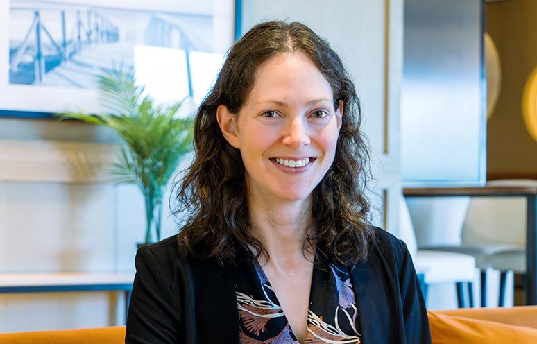 Portrait photo of Dr. Amy Trottier, QEII blood cancer researcher.
