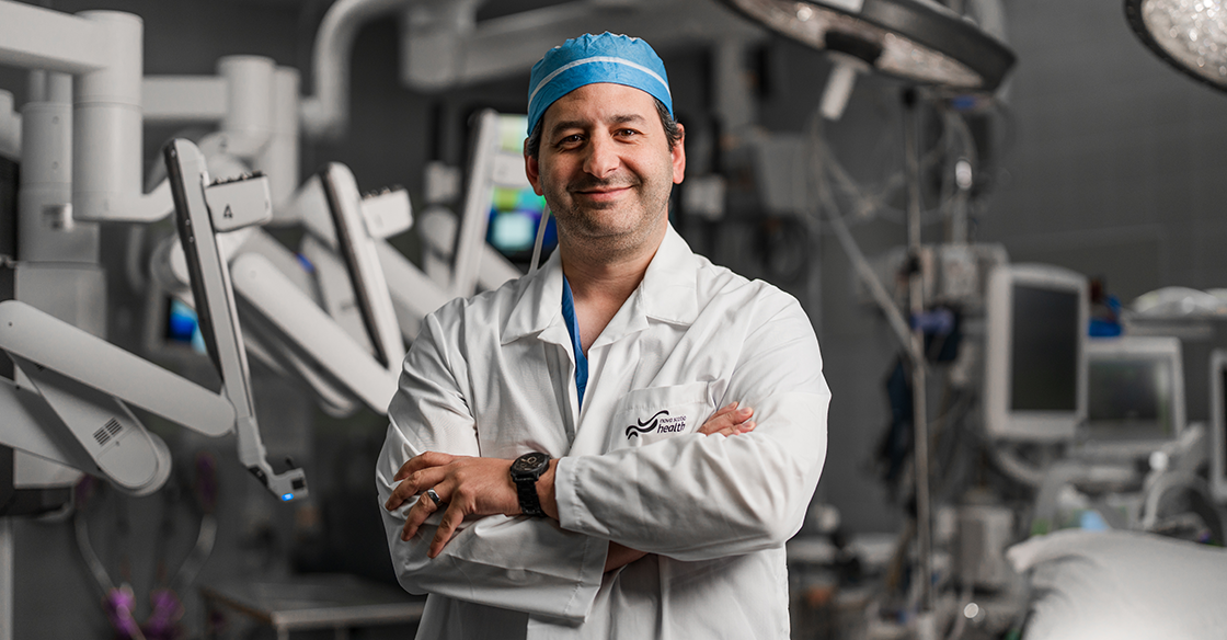 Dr. Al Afif stands in operating room at QEII Health Sciences Centre.