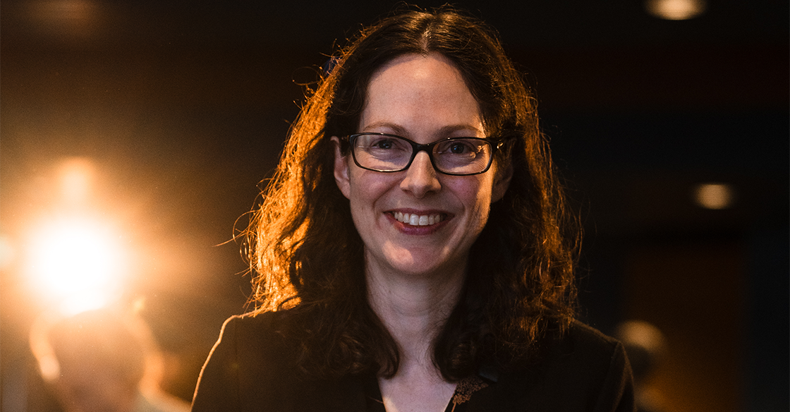 Dr. Amy Trottier, winner of the 2026 QEII Foundation's Innovation Den.