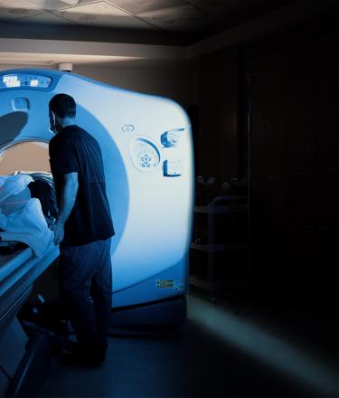 Doctors using the CT Sim