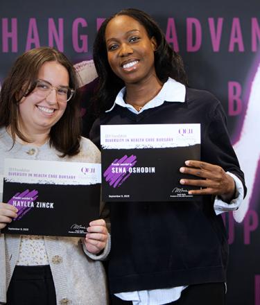 Hayley Zinck and Sena Oshodin