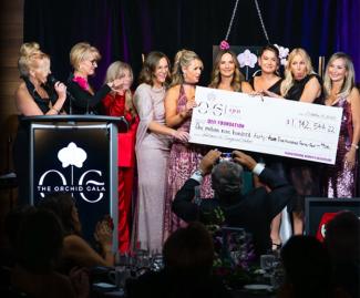 Cheque presentation at the Orchid Gala Event 2025