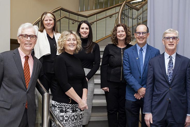 The Murphy family alongside QEII champions for the Endowed Chair in Palliative Care.
