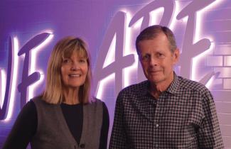 Susan Crocker (left) and John Hunkin (right)