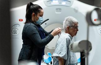 Nurse, patients and the CT Simulator