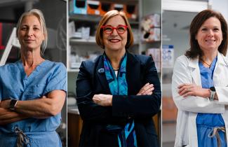 Collage featuring Dr. Neumann, Dr. Darling and Dr. Scott