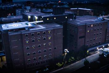 The Halifax Infirmary seen from a drone viewpoint