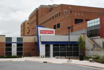 The entrance to the Emergency Care Suites Building Photo